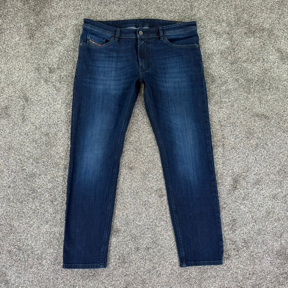 Diesel Thommer-X Slim Fit Jeans Mens 38x32 Dark Wash Indigo Stretch Denim Casual